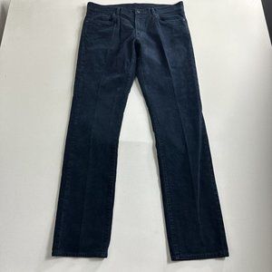 Uniqlo Slim‎ Fit Corduroy Jeans Trousers Dark Blue Size  Mens Size 35x34 Casual